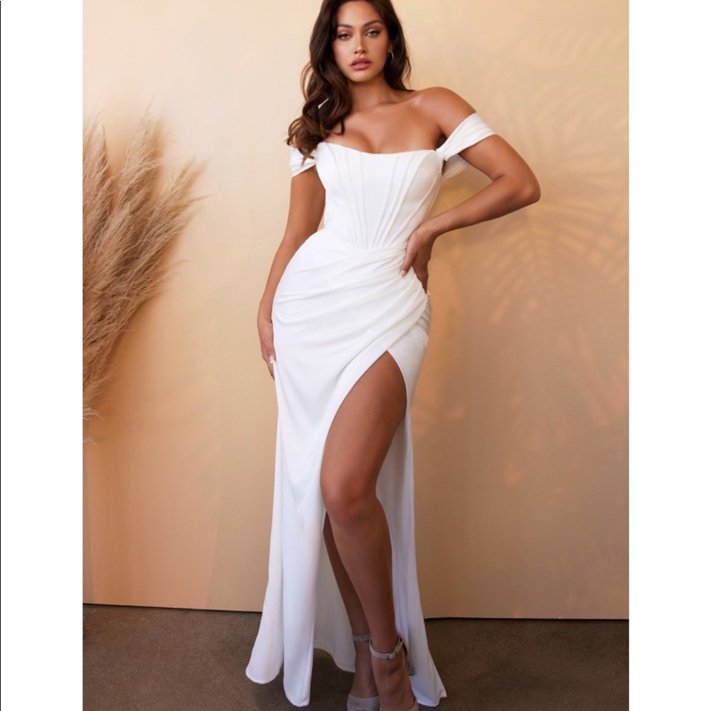 Satin Corset Bridal Gown